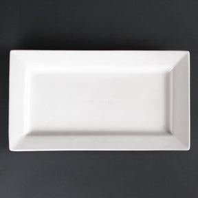 Lumina Wide Rim Rectangular Plates 310mm (Pack of 2) JD Catering Equipment Solutions Ltd