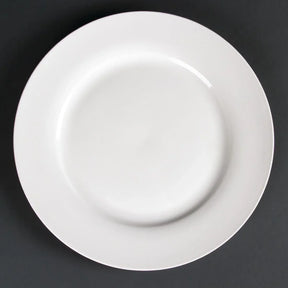 CD625 Lumina Wide Rim Round Plates 270mm (Pack of 4) - JD Catering Equipment Solutions Ltd