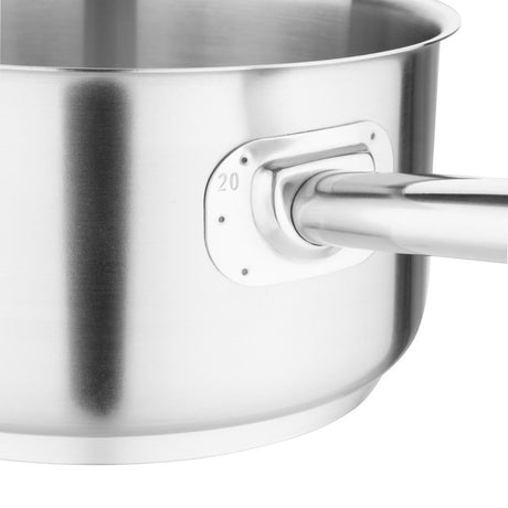 M944 Vogue Stainless Steel Saucepan 3Ltr JD Catering Equipment Solutions Ltd