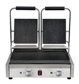 MEP-L-DARR Mercury double countertop ribbed grill - JD Catering Equipments Ltd