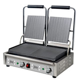 MEP-L-DATFF Mercury double countertop flat grill with digital timer - JD Catering Equipments Ltd