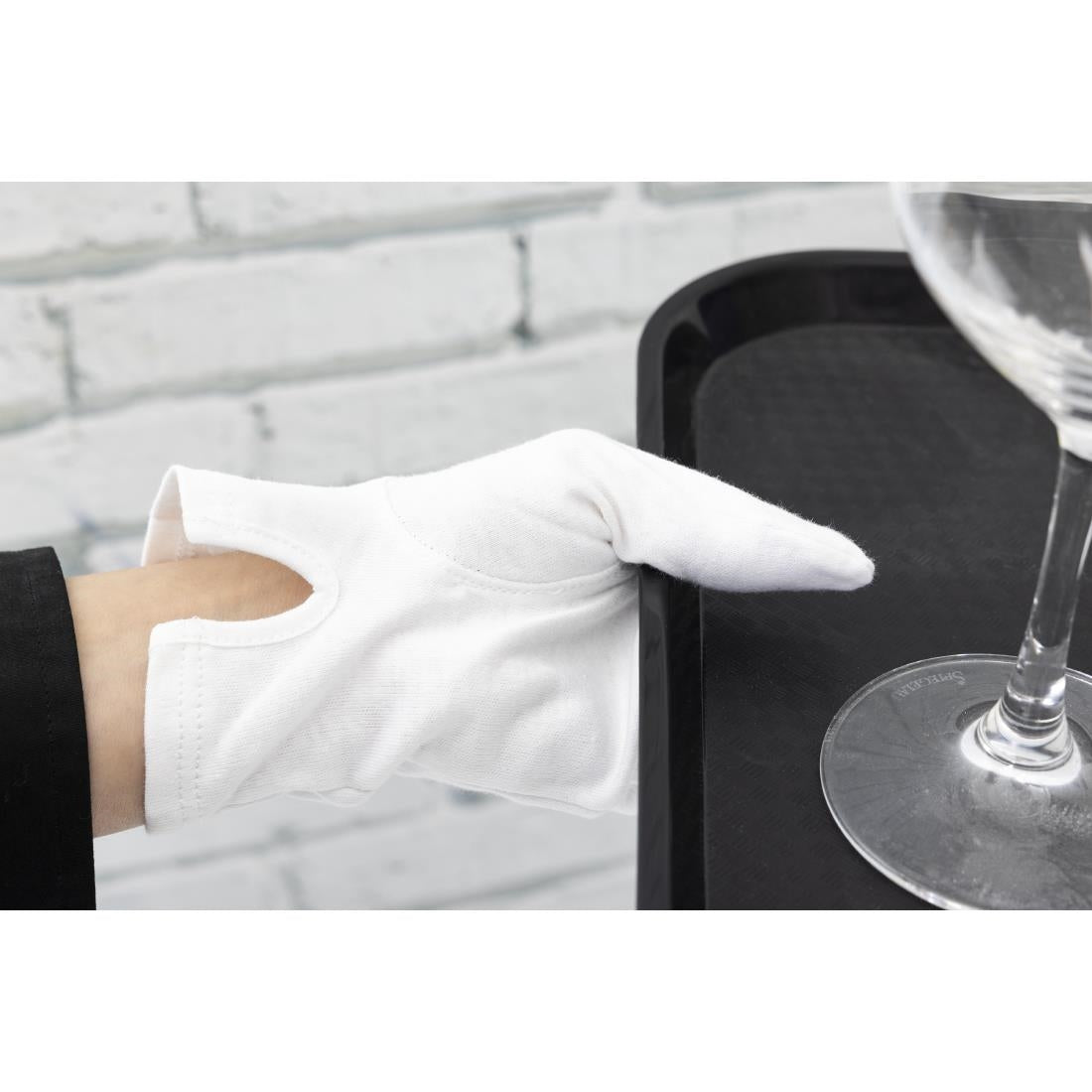 Mens Waiting Gloves White JD Catering Equipment Solutions Ltd