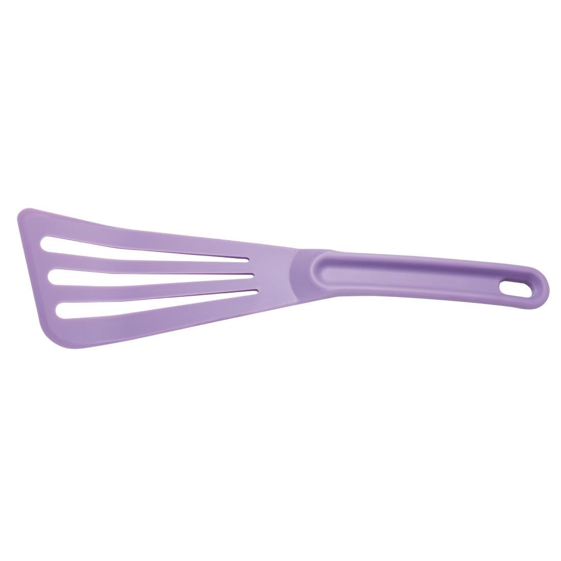 Mercer Culinary Slotted Spatula Allergen Purple JD Catering Equipment Solutions Ltd