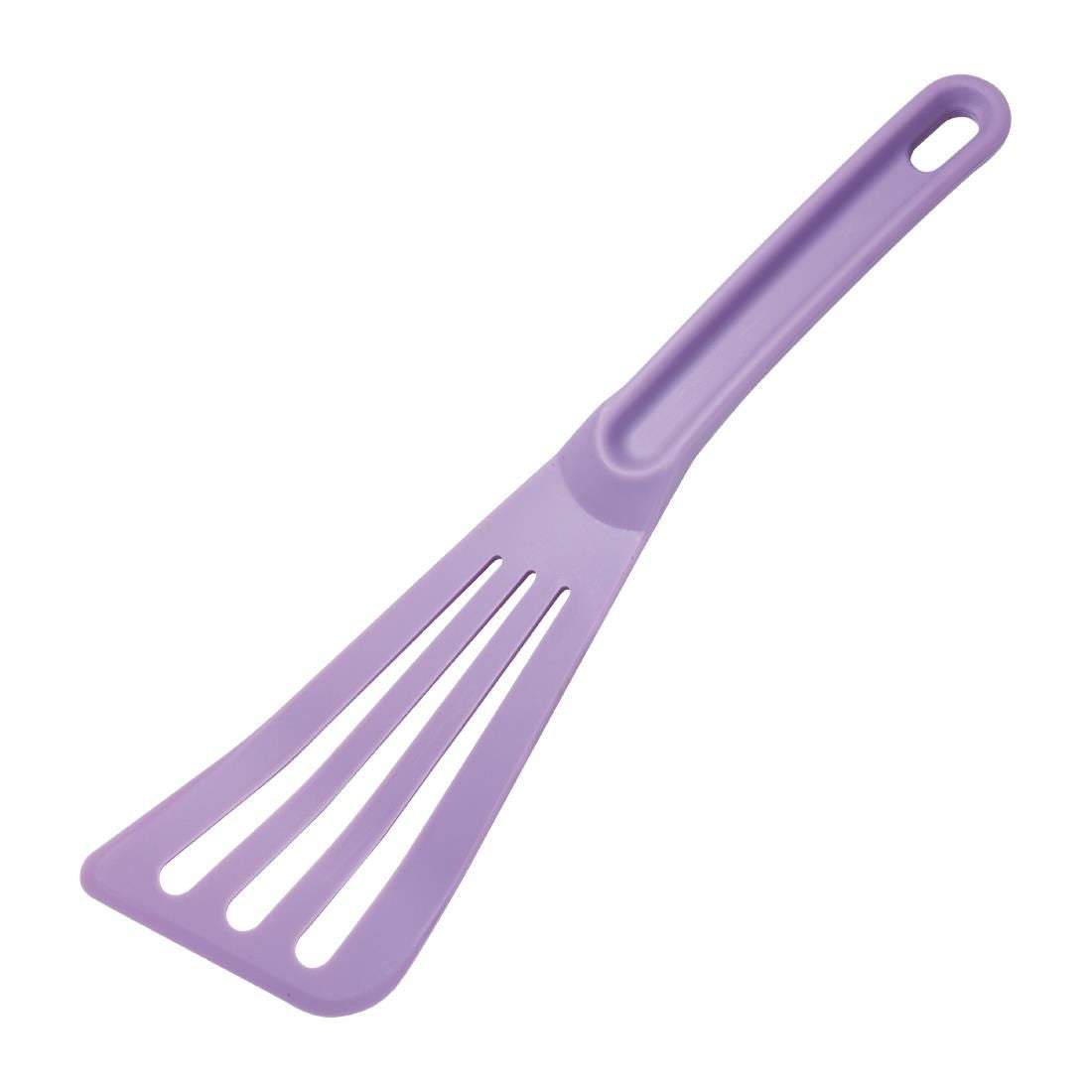 Mercer Culinary Slotted Spatula Allergen Purple JD Catering Equipment Solutions Ltd