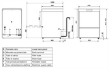 Smeg Ecoline Undercounter Dishwasher with integral softener, 3 Wash Programs 500x500 SPD505SUK