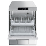 Smeg Professional Pura SPD522S 500mm Double basket Dishwasher with Softener 10 customizable programs 500x500 8.4kW 15A 3ph