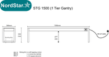 Nordstar STG1500 Single Tier Heated Gantry – 1500mm