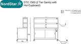 Nordstar DTC1500 Double Tier Gantry Hot Cupboard Combo – 1500mm