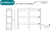 Nordstar TTG1200 Triple Tier Heated Gantry – 1200mm