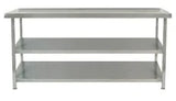 Parry Fully Welded Stainless Steel Tables SS TABLE 1200X600X900 TWO UNDERSHELVES - JD Catering Equipment Solutions Ltd