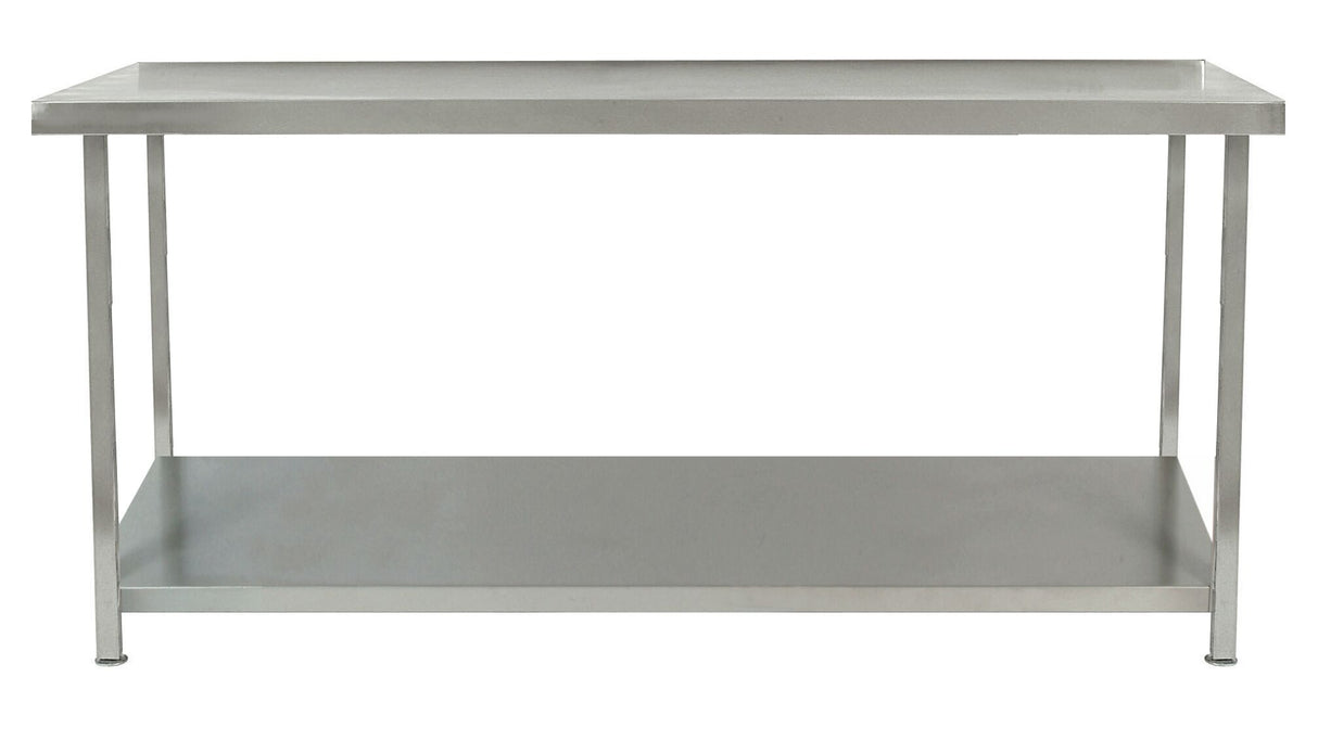 Parry Fully Welded Stainless Steel Tables - One Undershelf SS TABLE 600x700x900 ONE UNDERSHELF WALL