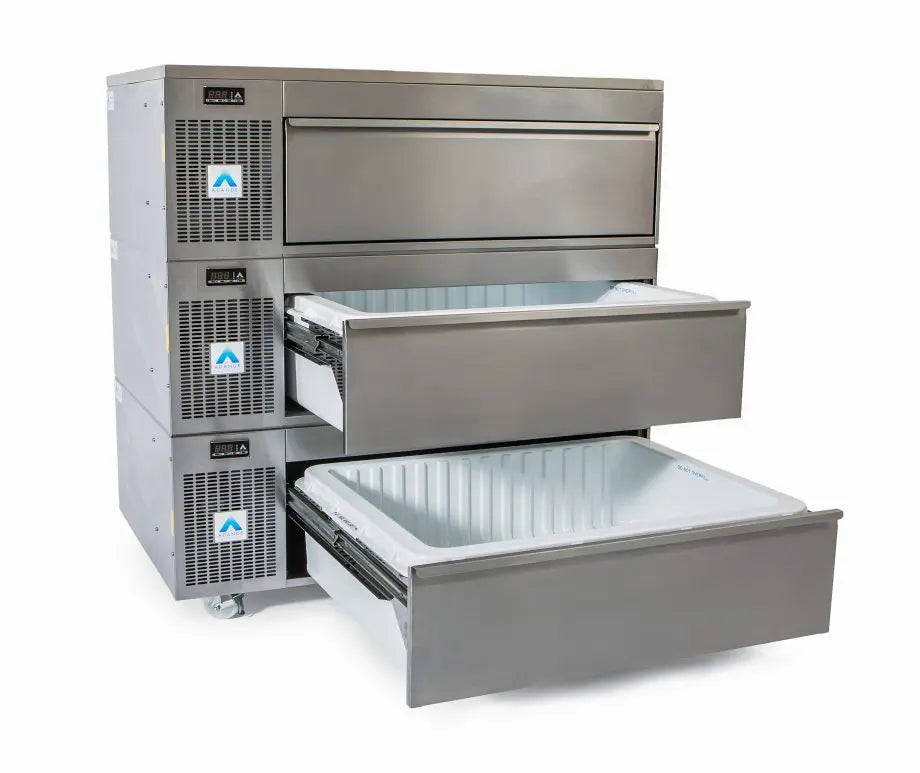 Adande - Bulk Storage - Fridge/Freezer - Shallow Three Drawer - Side Engine - VLS3 Series