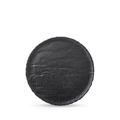 Wilmax Black Round Plate 23cm – Pack of 3 by Wilmax