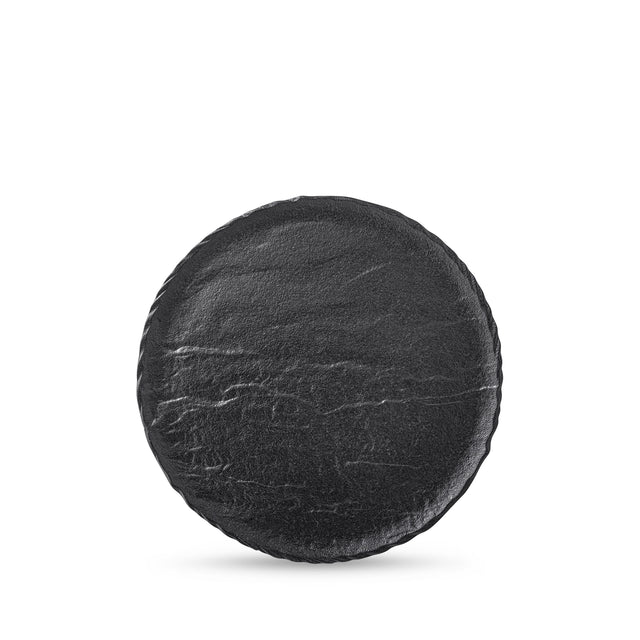 Wilmax Black Round Plate 23cm – Pack of 3 by Wilmax