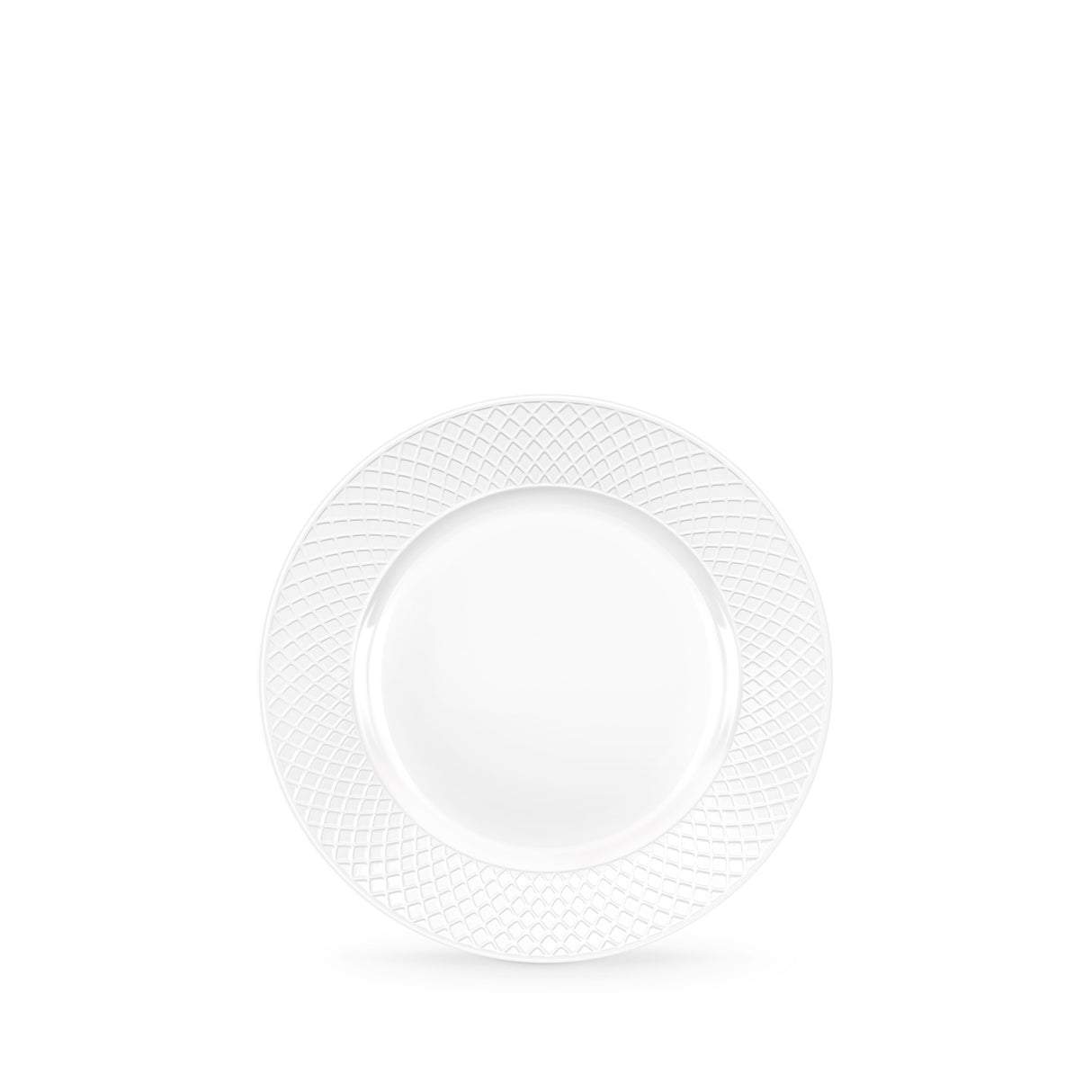 Wilmax Flat Rim Dessert Round Plate 20cm – Pack of 6 by Wilmax – professional porcelain tableware for hospitality