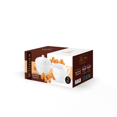 Wilmax Sugar Bowl & Creamer Set 340ml 300ml by Wilmax – image 2