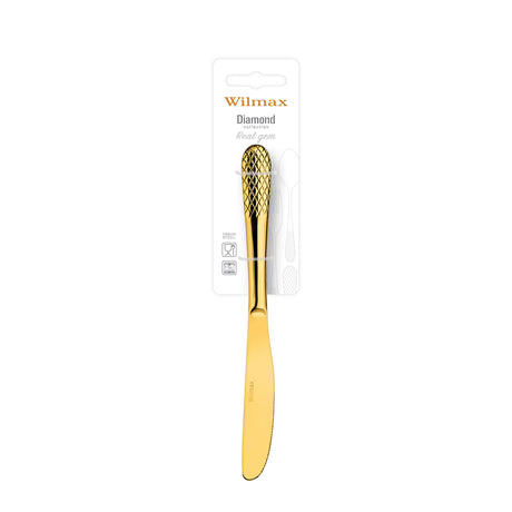 Wilmax Gold Dinner/Table Knife on Blister Pack 22cm by Wilmax – image 2