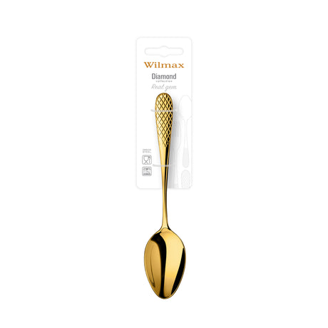 Wilmax Gold Dinner/Table Spoon 2 pcs on Blister Pack 21cm – Pack of 2 by Wilmax – image 2