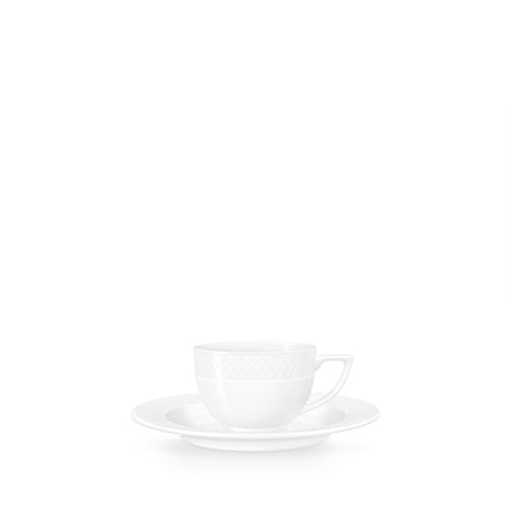 Wilmax Coffee Cup & Saucer 90ml – Pack of 6 by Wilmax – professional porcelain tableware for hospitality