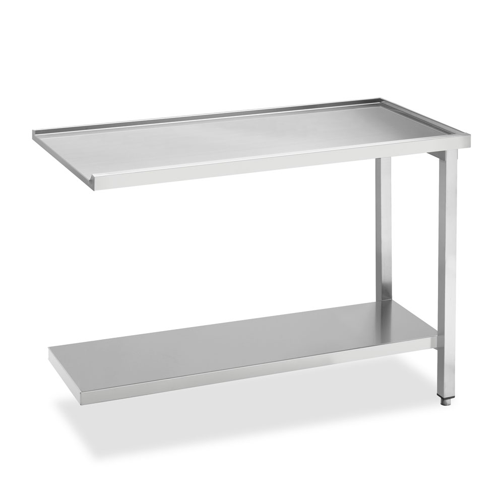 Smeg Professional Dishwash Tabling - Universal 1200mm Exit Table For Either Side With Lower Shelf