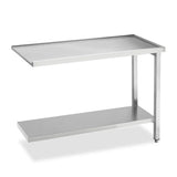 Smeg Professional Dishwash Tabling - Universal 1200mm Exit Table For Either Side With Lower Shelf - JD Catering Equipments Ltd