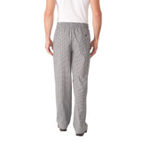 Chef Works Essential Baggy Pants Small Black Check L | A026-L