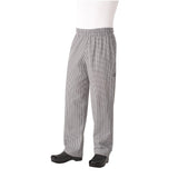 Chef Works Essential Baggy Pants Small Black Check 3XL | A026-3XL