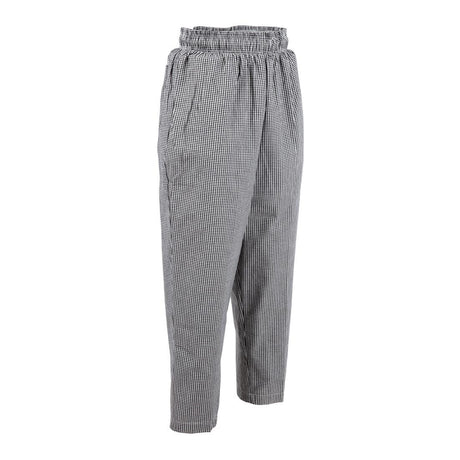 Chef Works Essential Baggy Pants Small Black Check XS | A026-XS