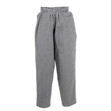 Chef Works Essential Baggy Pants Small Black Check 4XL | A026-4XL