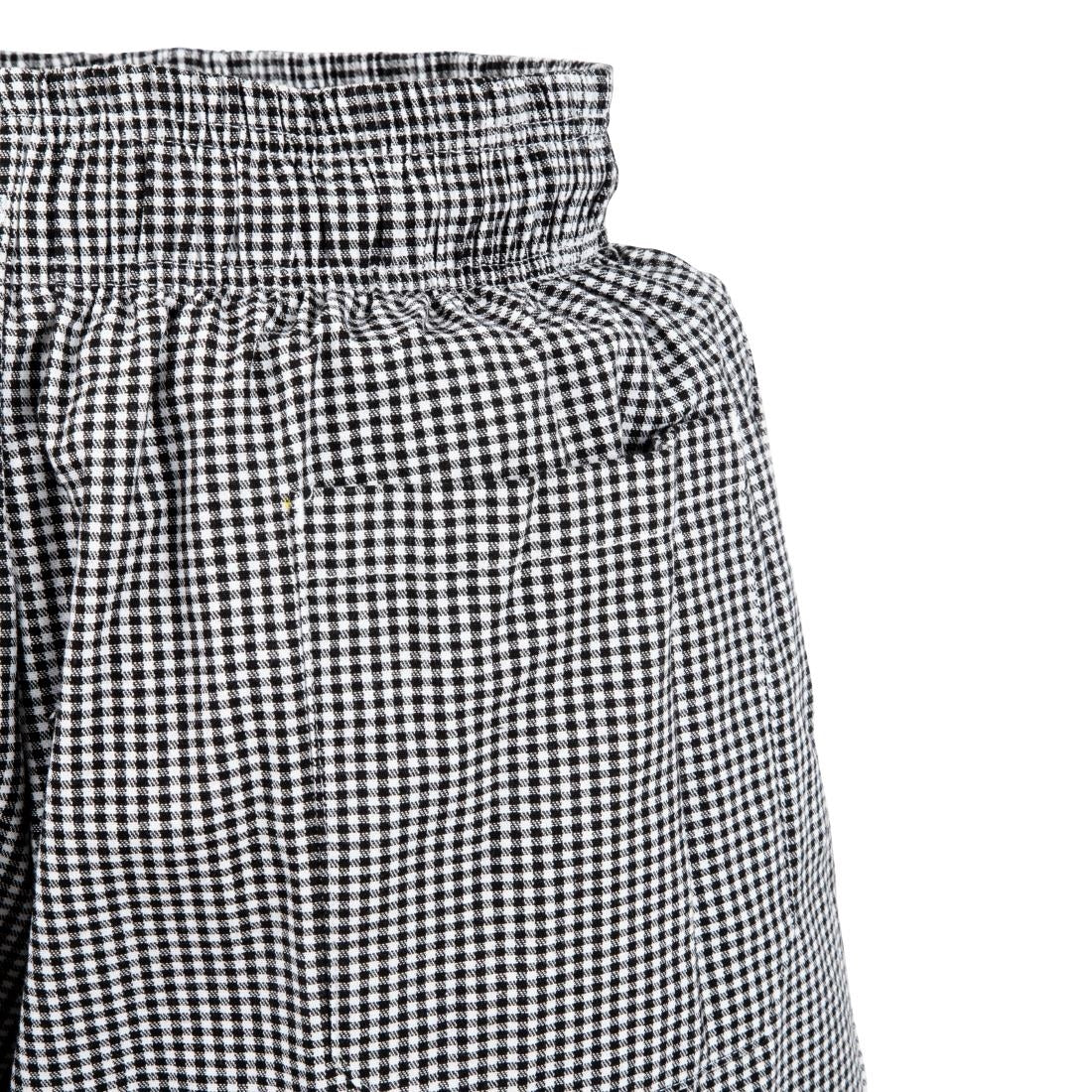 A026 Chef Works Essential Baggy Pants Small Black Check