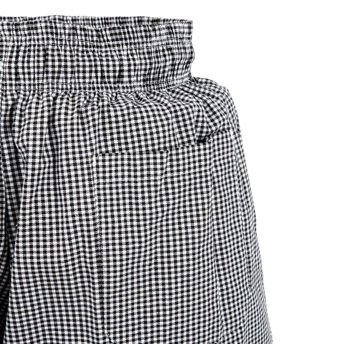 Chef Works Essential Baggy Pants Small Black Check 2XL | A026-XXL