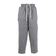 Chef Works Essential Baggy Pants Small Black Check L | A026-L