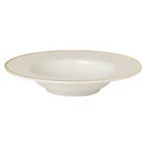 Pack Size 6 - Porland Academy Academy Event Gold Band Soup Plate 23cm/9" - A173222GB - JD Catering Equipments Ltd