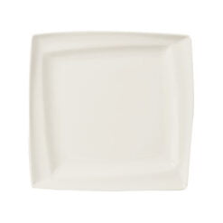 Pack Size 6 - Porland Academy Academy Asymmetric Plate 26cm/10.25" - A186726