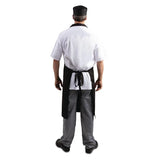 SA816 Whites Bib Apron Polycotton Black (5 pack)