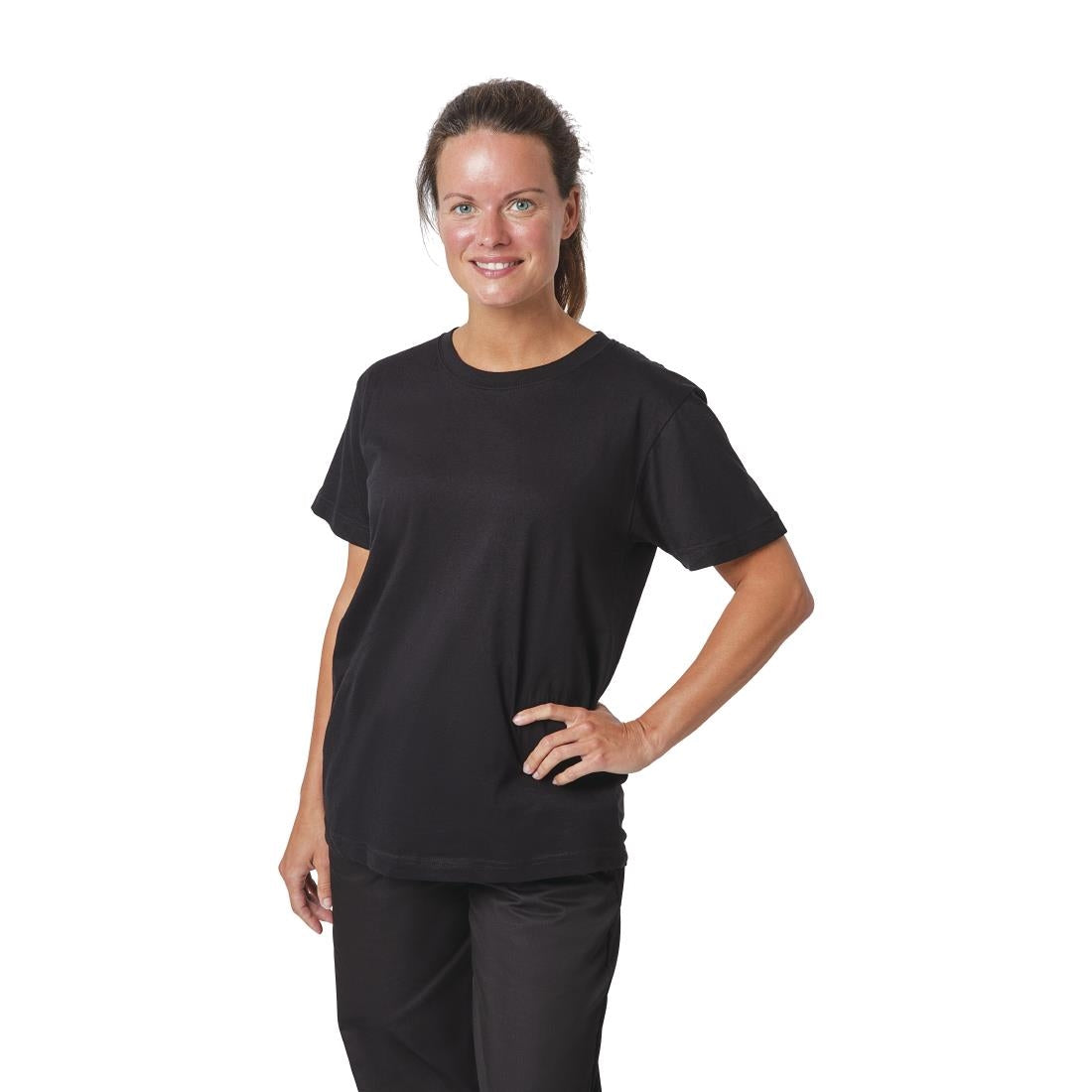 Unisex Chef T-Shirt Black XL | A295-XL