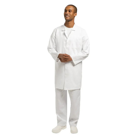 A360-XL Whites Men's Hygiene Coat XL - JD Catering Equipment Solutions Ltd