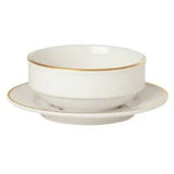 Pack Size 6 - Porland Academy Academy Event Gold Band Stacking Bowl 12cm/400ml - A363212GB - JD Catering Equipments Ltd