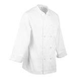 A371-XS Chef Works Unisex Le Mans Chefs Jacket White XS