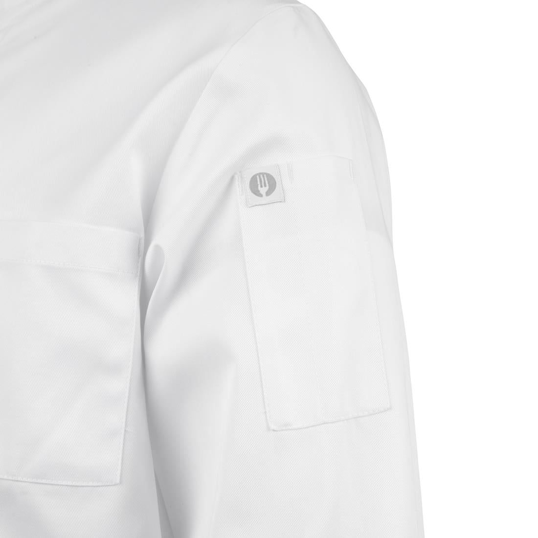 A371-L Chef Works Unisex Le Mans Chefs Jacket White L