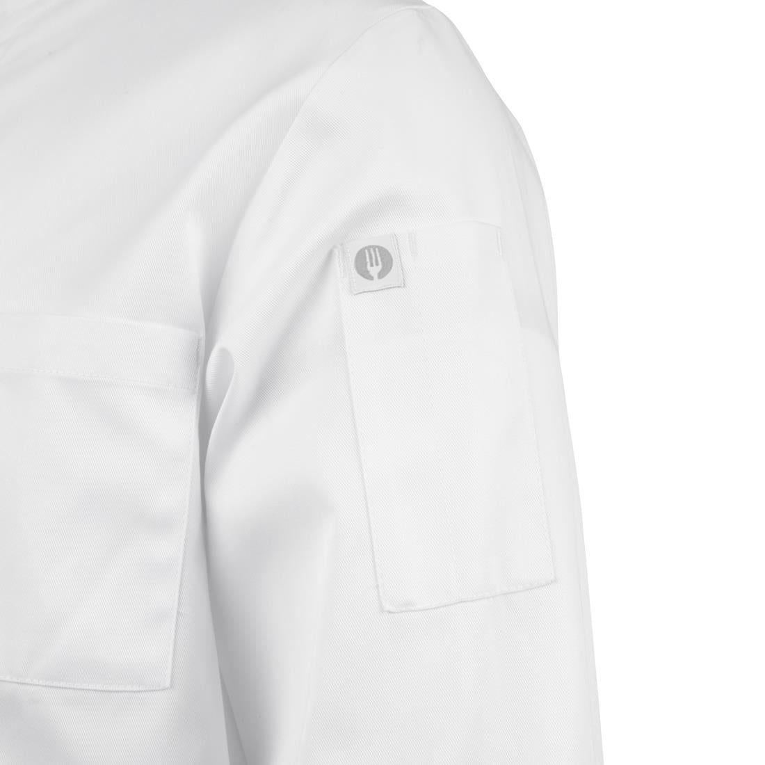 A371-XL Chef Works Unisex Le Mans Chefs Jacket White XL