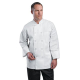 A371-XS Chef Works Unisex Le Mans Chefs Jacket White XS