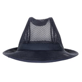 A654-L Trilby Hat with Snood Navy Blue