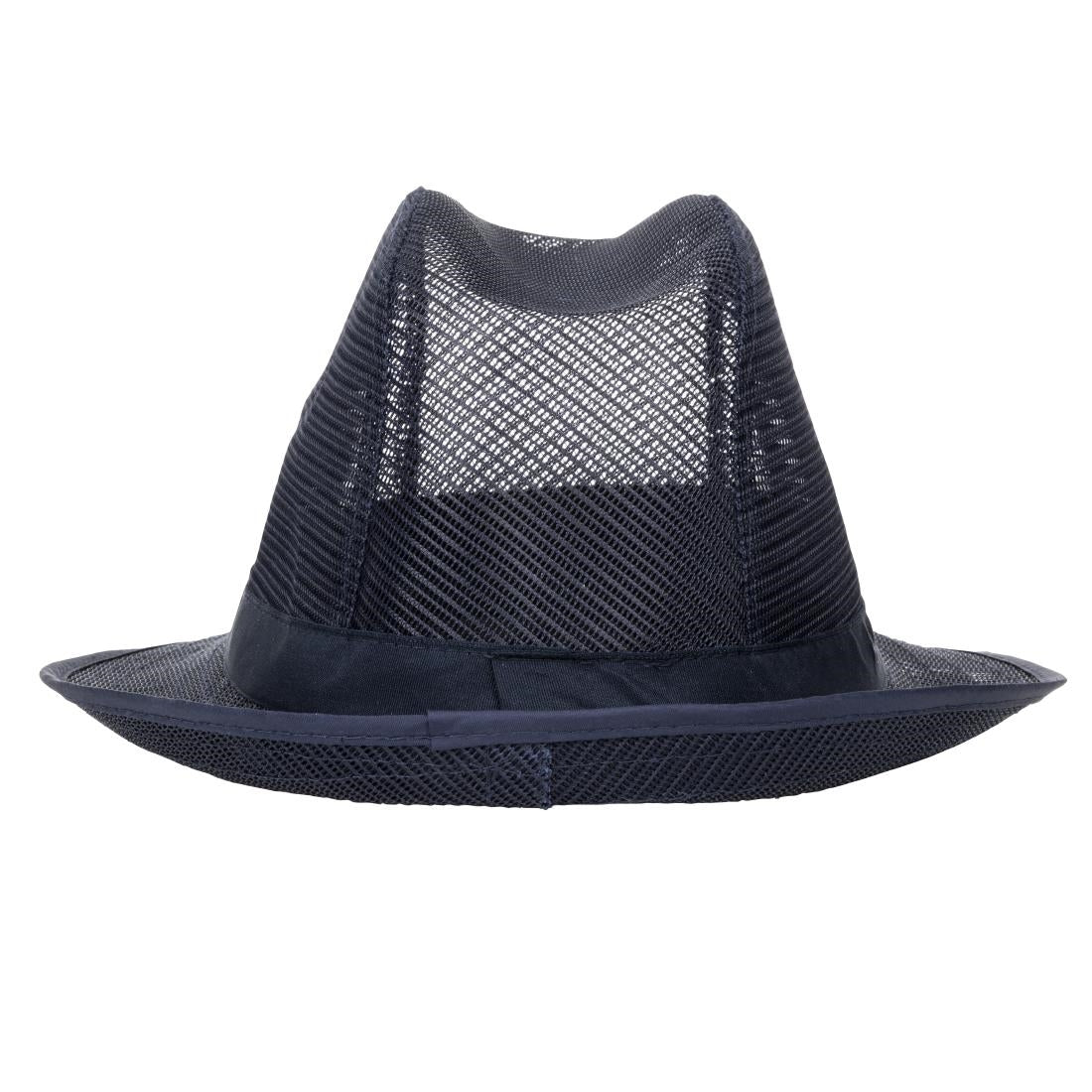 A654-L Trilby Hat with Snood Navy Blue