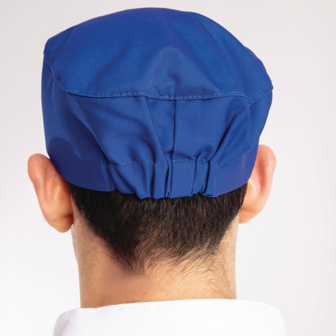 A706 Whites Chefs Skull Cap Royal Blue