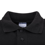 A735-M Portwest Unisex Polo Shirt Black M