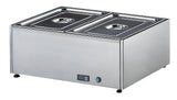 Sammic Tabletop bain marie BMS-211 - 2 x GN 1/1 - 700 x 580 x 300 mm - 230/50-60/1