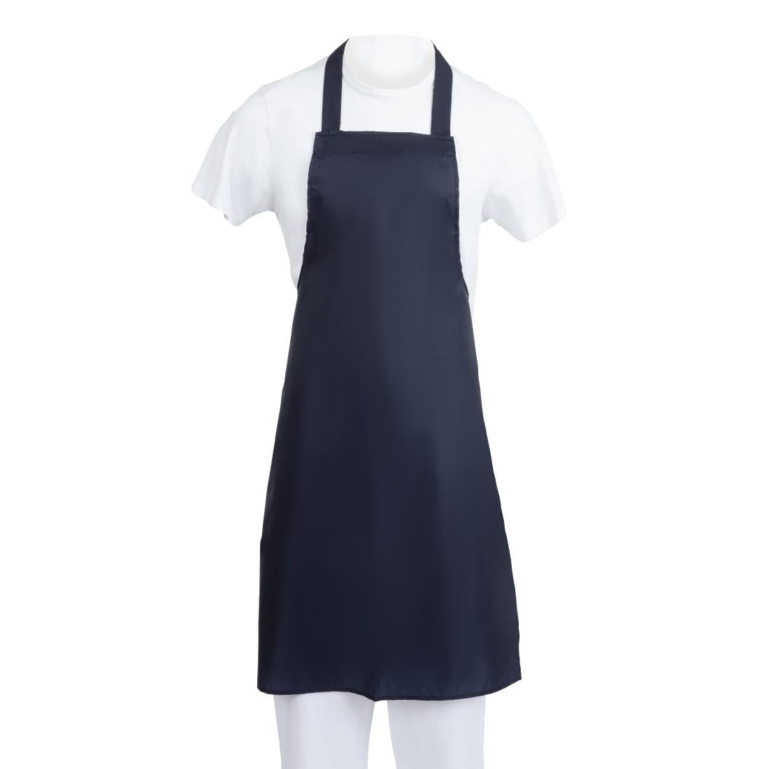 A896 Whites Light Duty Waterproof Bib Apron Blue