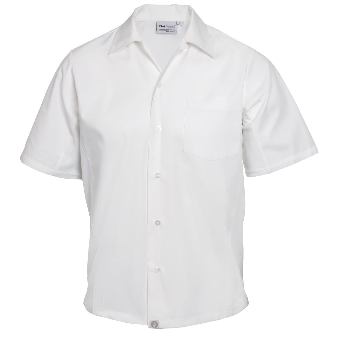Chef Works Unisex Cool Vent Chefs Shirt White XS | A912-XS