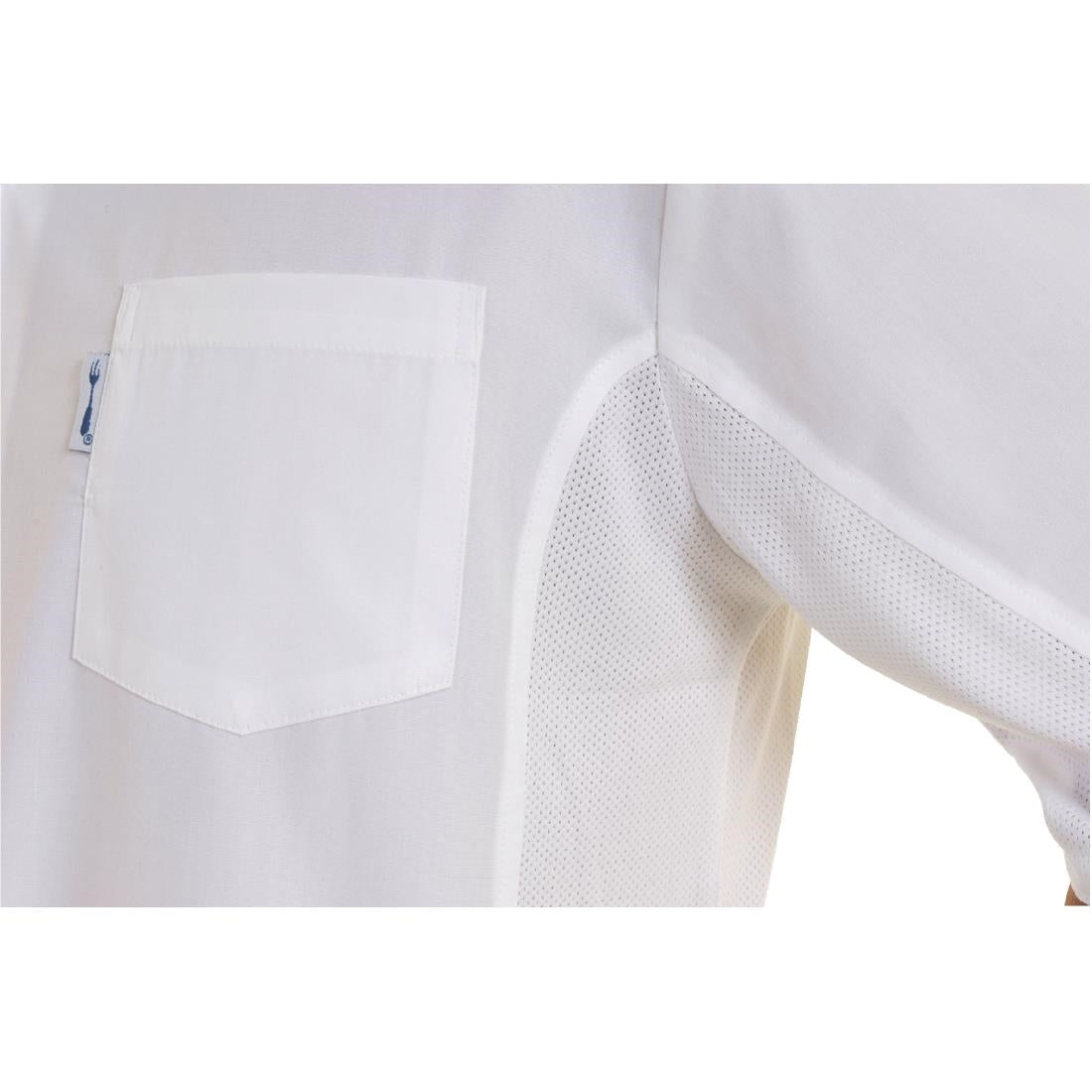 Chef Works Unisex Cool Vent Chefs Shirt White XS | A912-XS